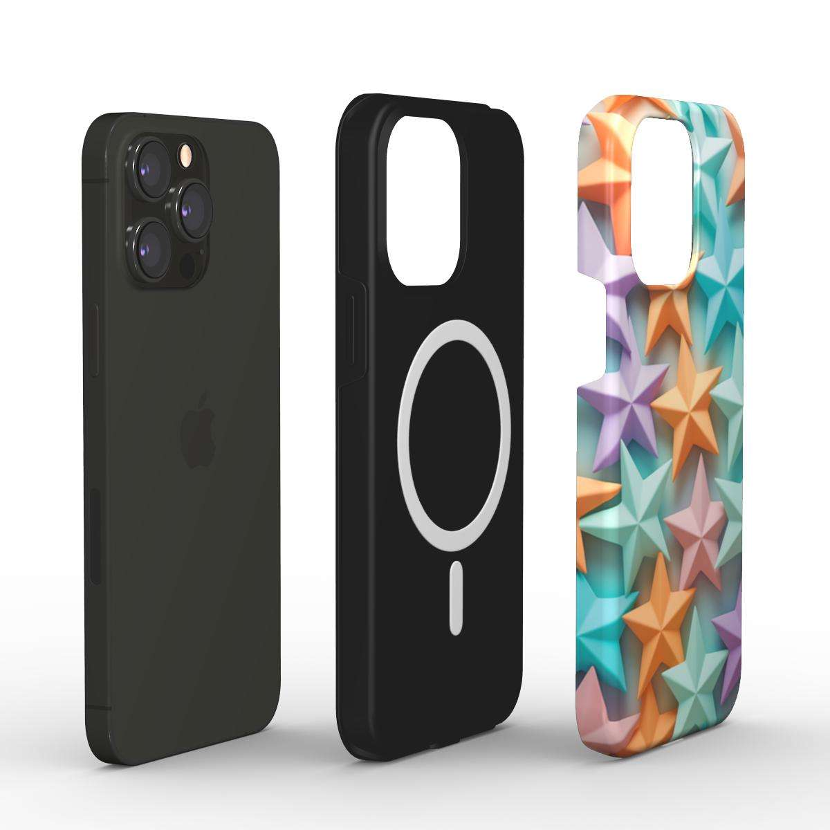 MagSafe Tough iPhone Case with dual-layer protection and colorful design.