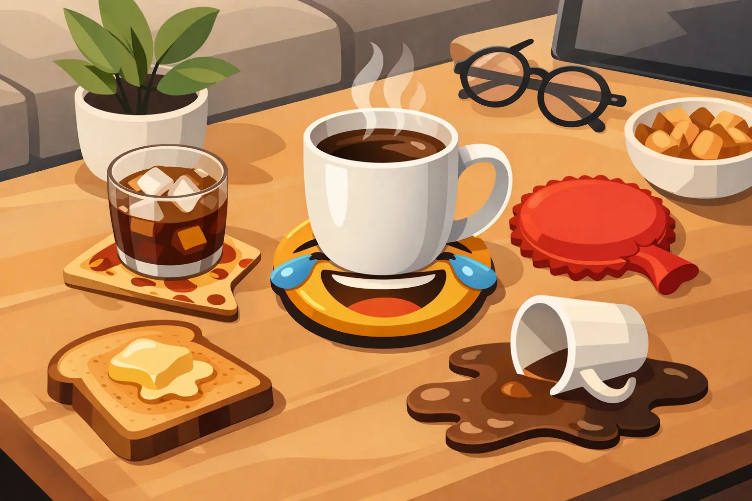 Funny Coasters for Coffee Tables That Get Laughs