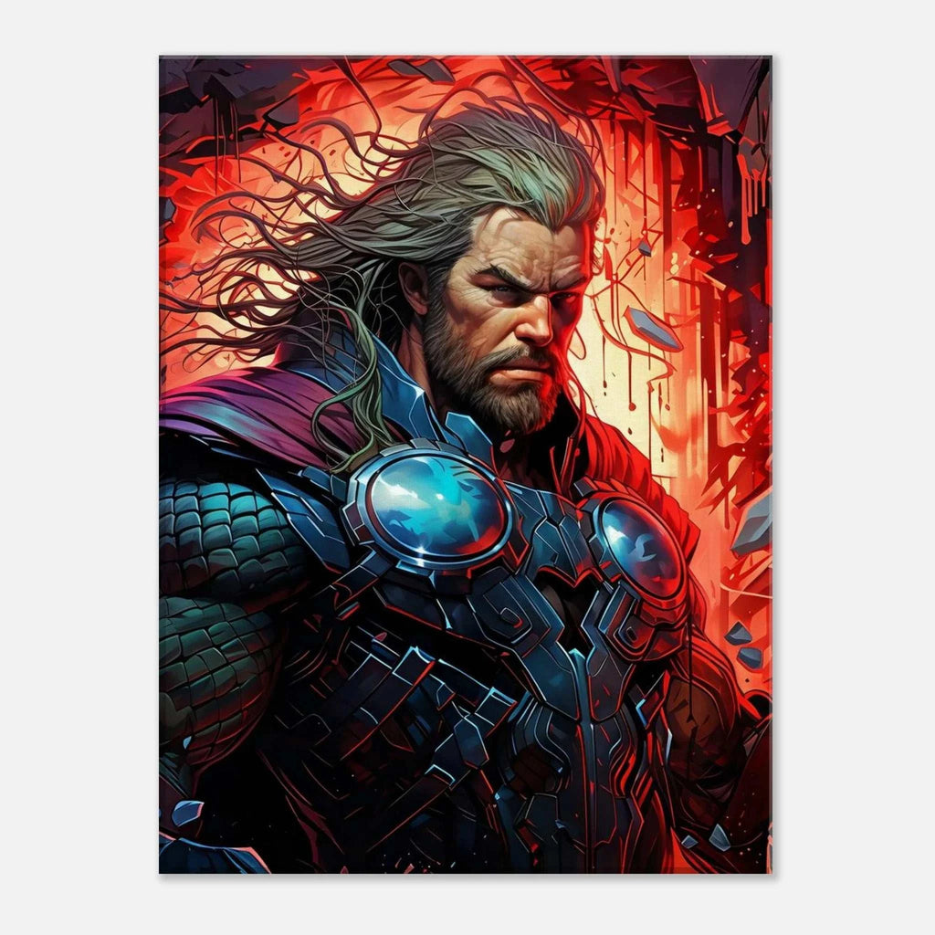 Thor Wall Canvas with bold striking imagery in vibrant colors.