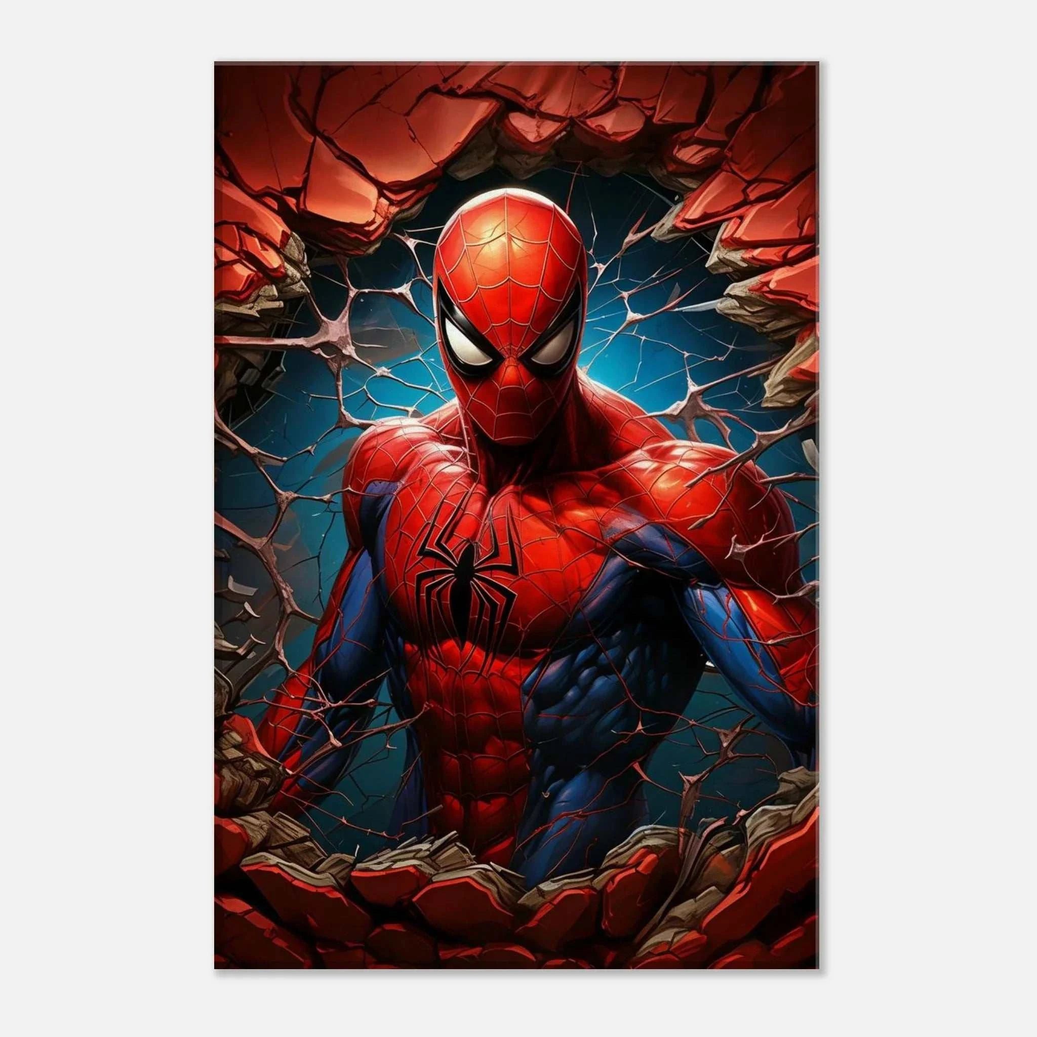 Spiderman Wall Canvas featuring vibrant colors and dynamic action, perfect for fans and adding adventure to any room.
