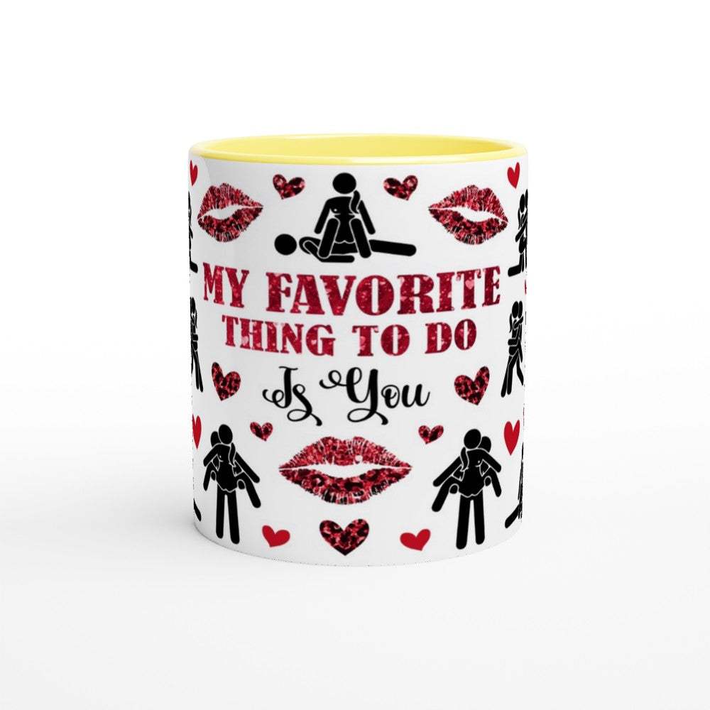 Fun Valentines Day mug with cheeky design, perfect gift.
