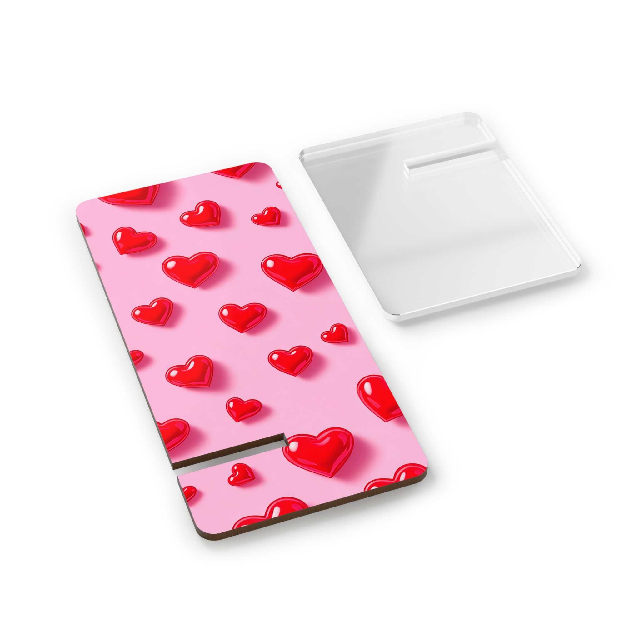 Pink Hearts Phone Display Stand