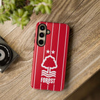 Nottingham Forest Samsung phone case with red colors and magnetic protection features