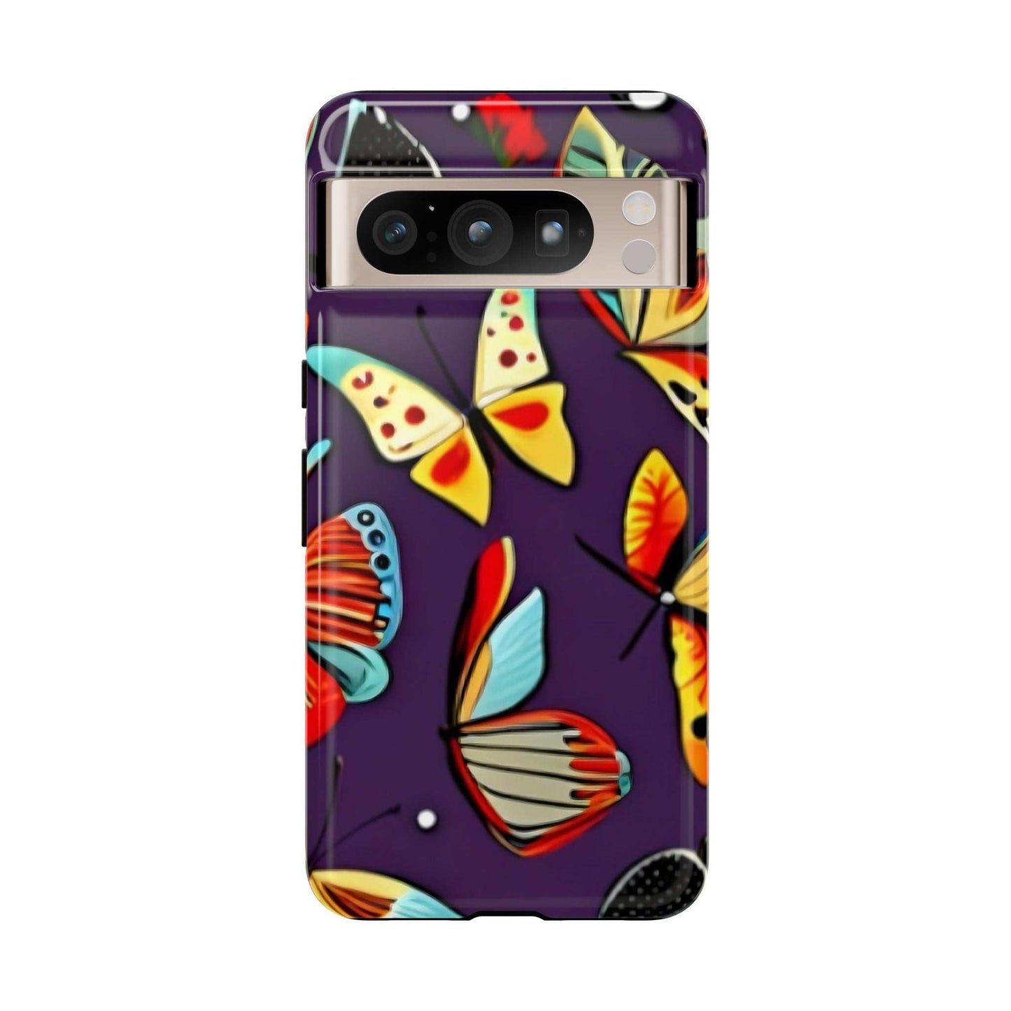 Bright Vibrant Butterfly Google Pixel Phone Case designed by littlebitz