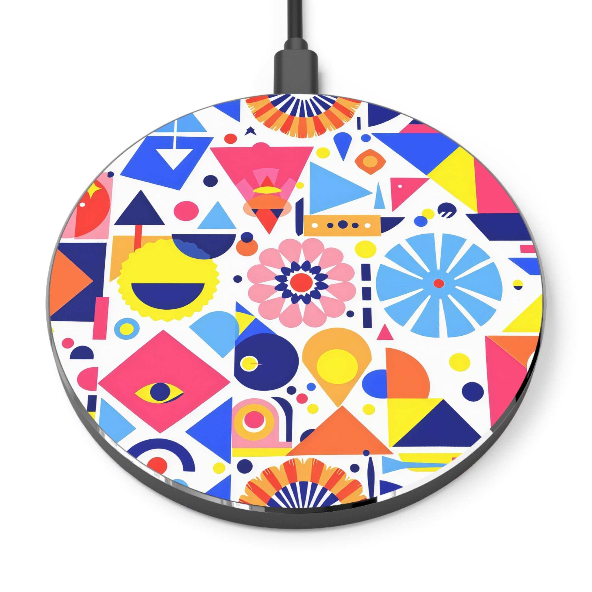 Bright Geometric Design Wireless Charger