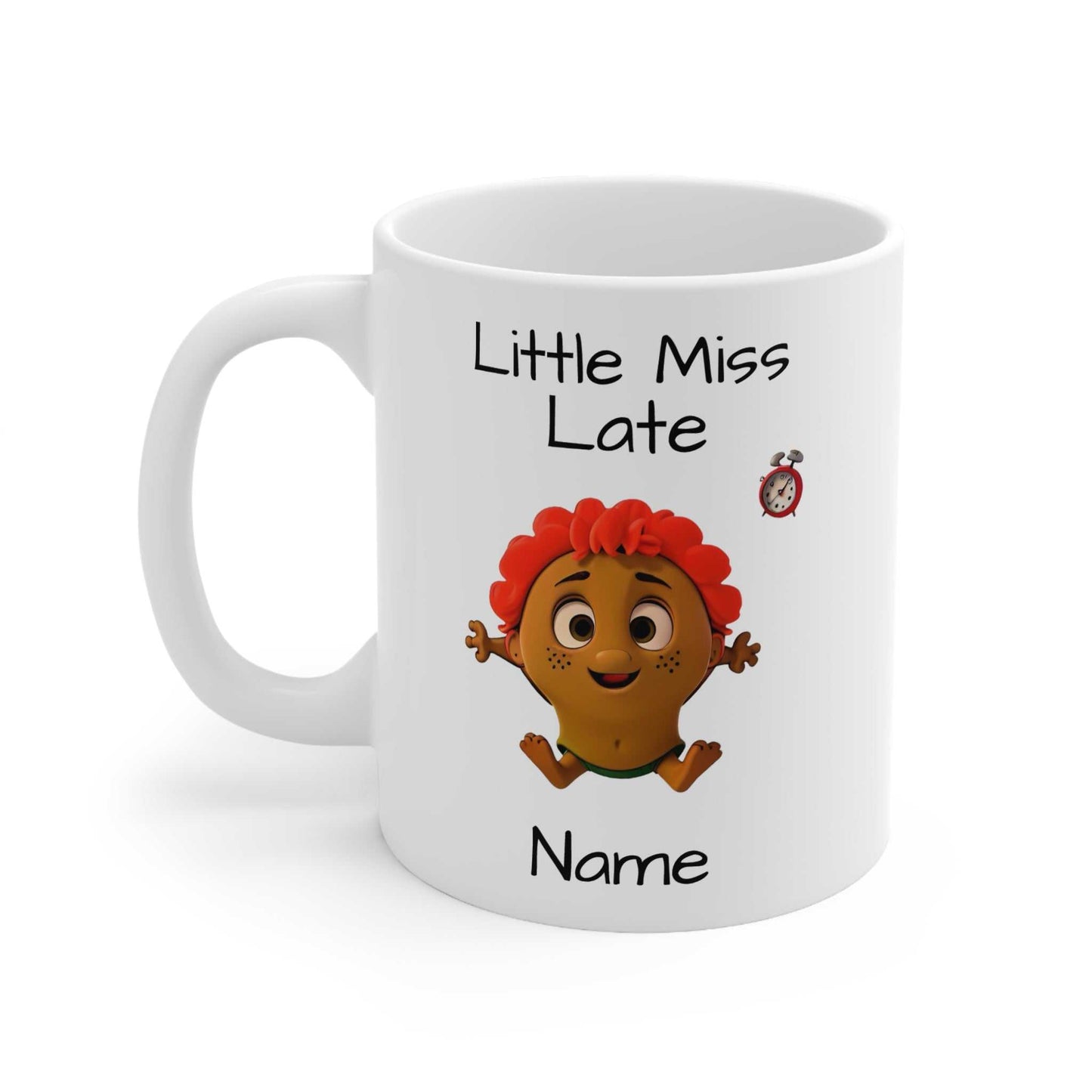 Personalised Little Miss Late Ceramic Mug Created By Littlebitz