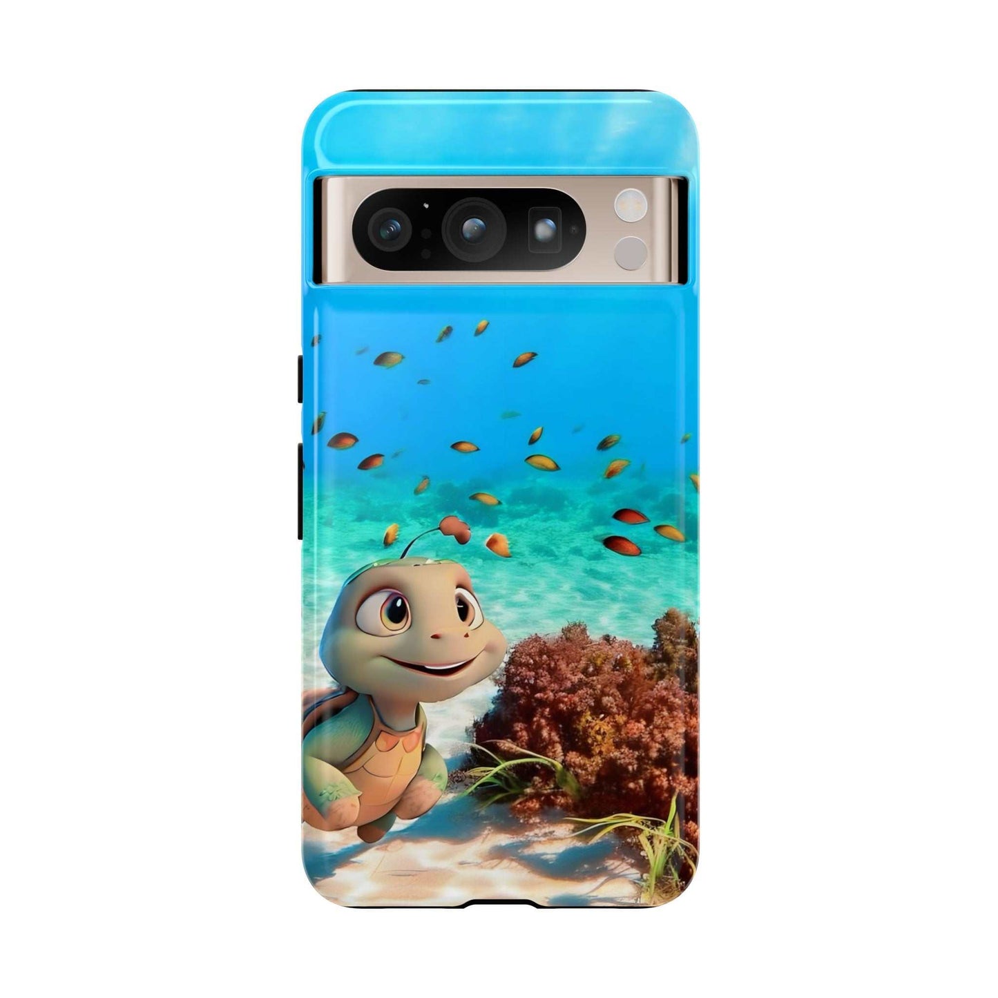 Adorable Turtle Google Pixel Phone Case designed by Littlebitz