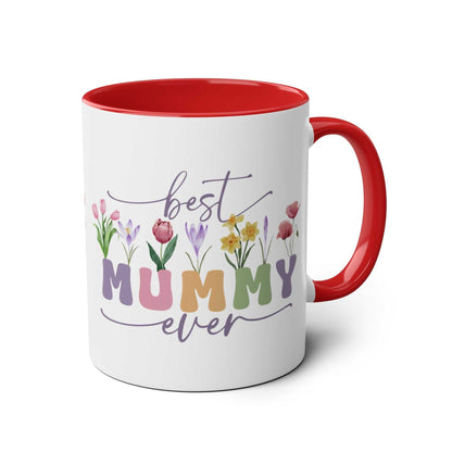 Best Mummy Ever Mothers Day gift mug with colorful floral design.