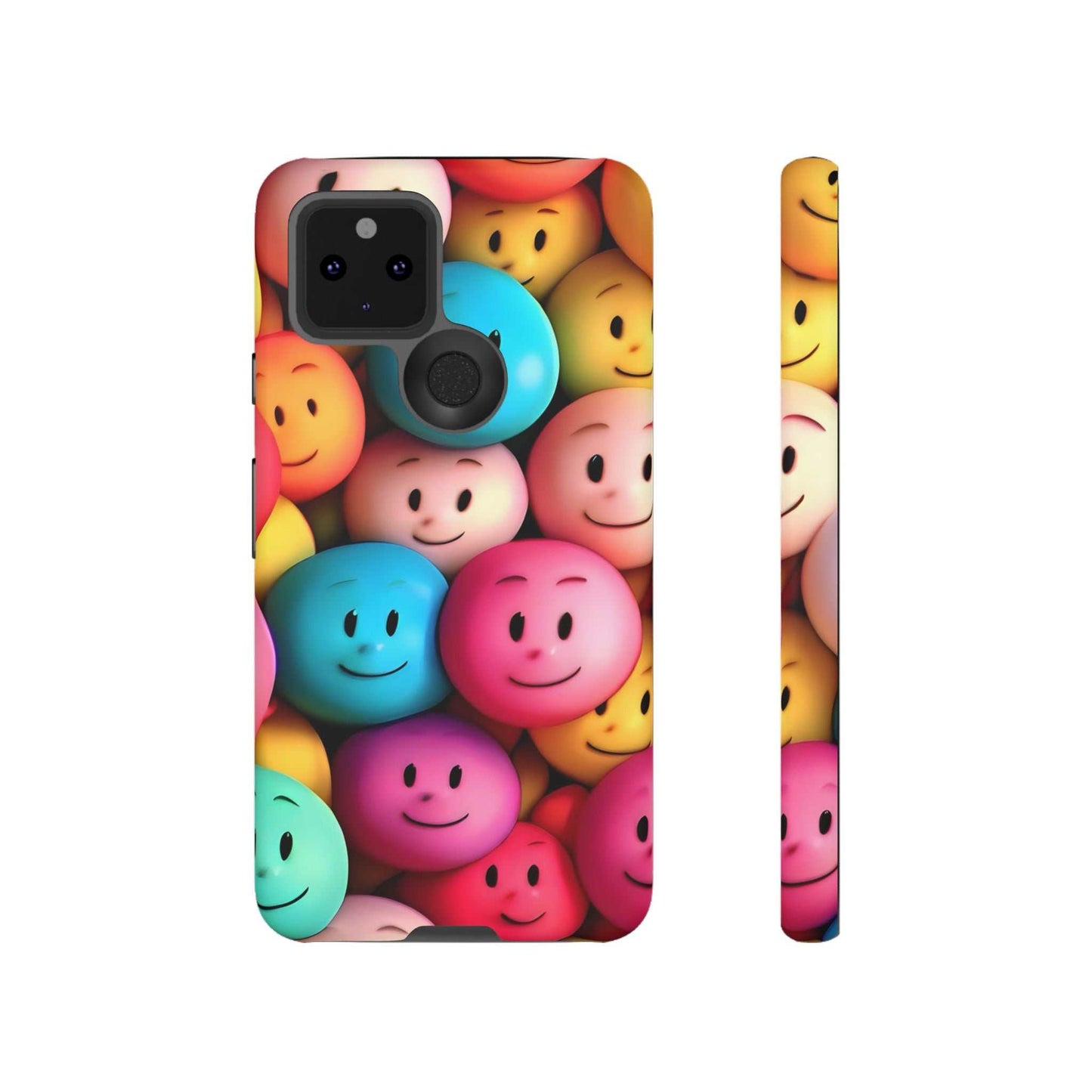 Fun Smiley Faces Google Pixel Phone Case designed by littlebitz