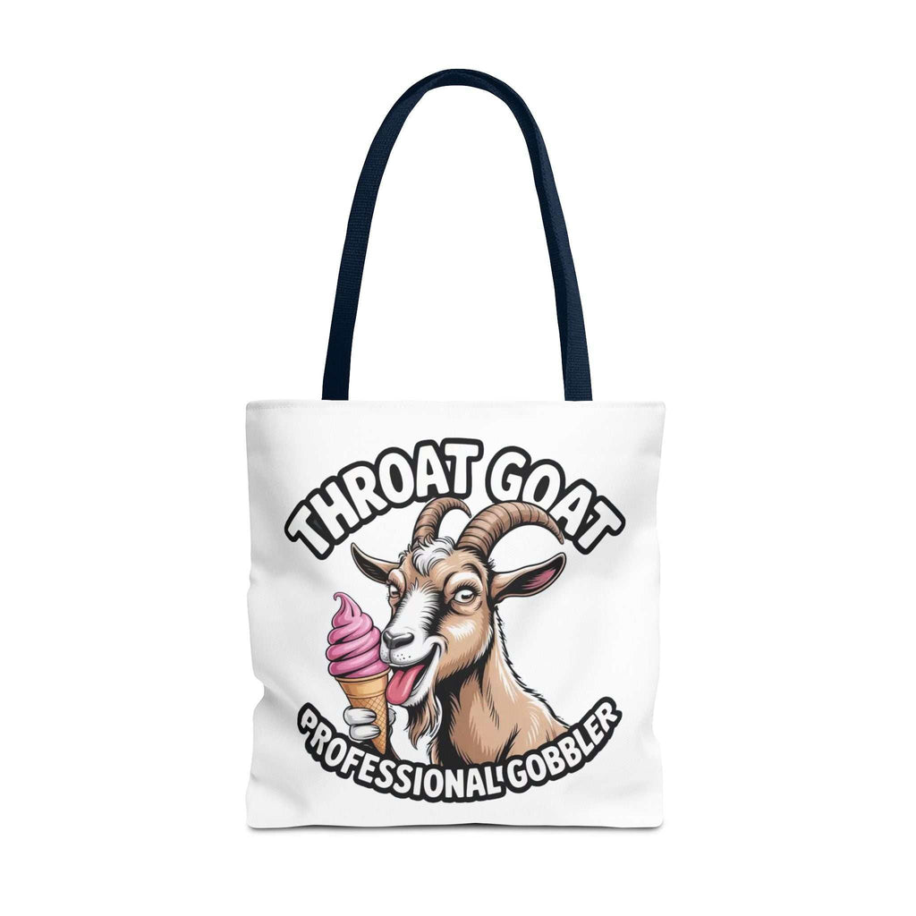 Cheeky Professional Gobbler Funny Tote Bag with durable spun polyester and colorful handles