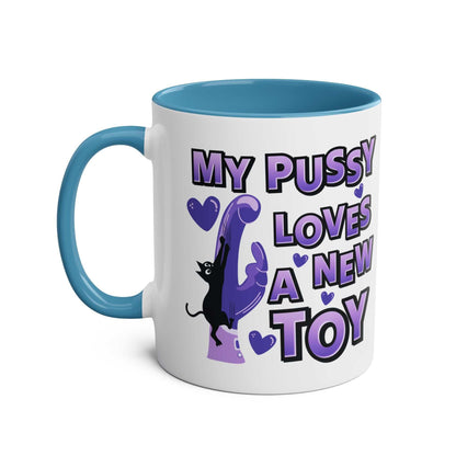 Cheeky Fun Coffee Mug with playful design and humorous text, ceramic with glossy finish.
