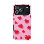 Pink Hearts iPhone Magsafe Phone Case