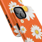 Orange Daisy Design iPhone Magsafe Phone Case