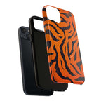 Orange Tiger Print iPhone Magsafe Phone Case