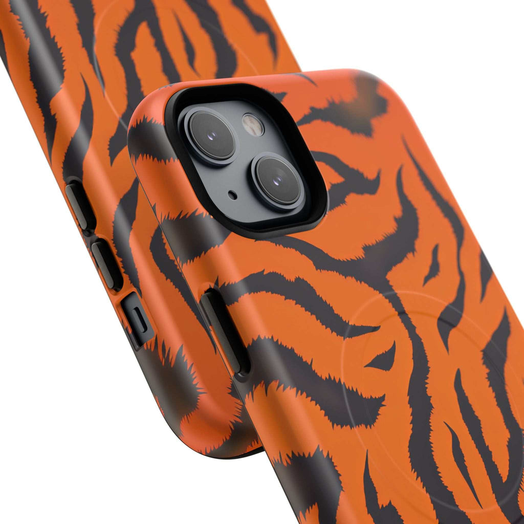 Orange Tiger Print iPhone Magsafe Phone Case