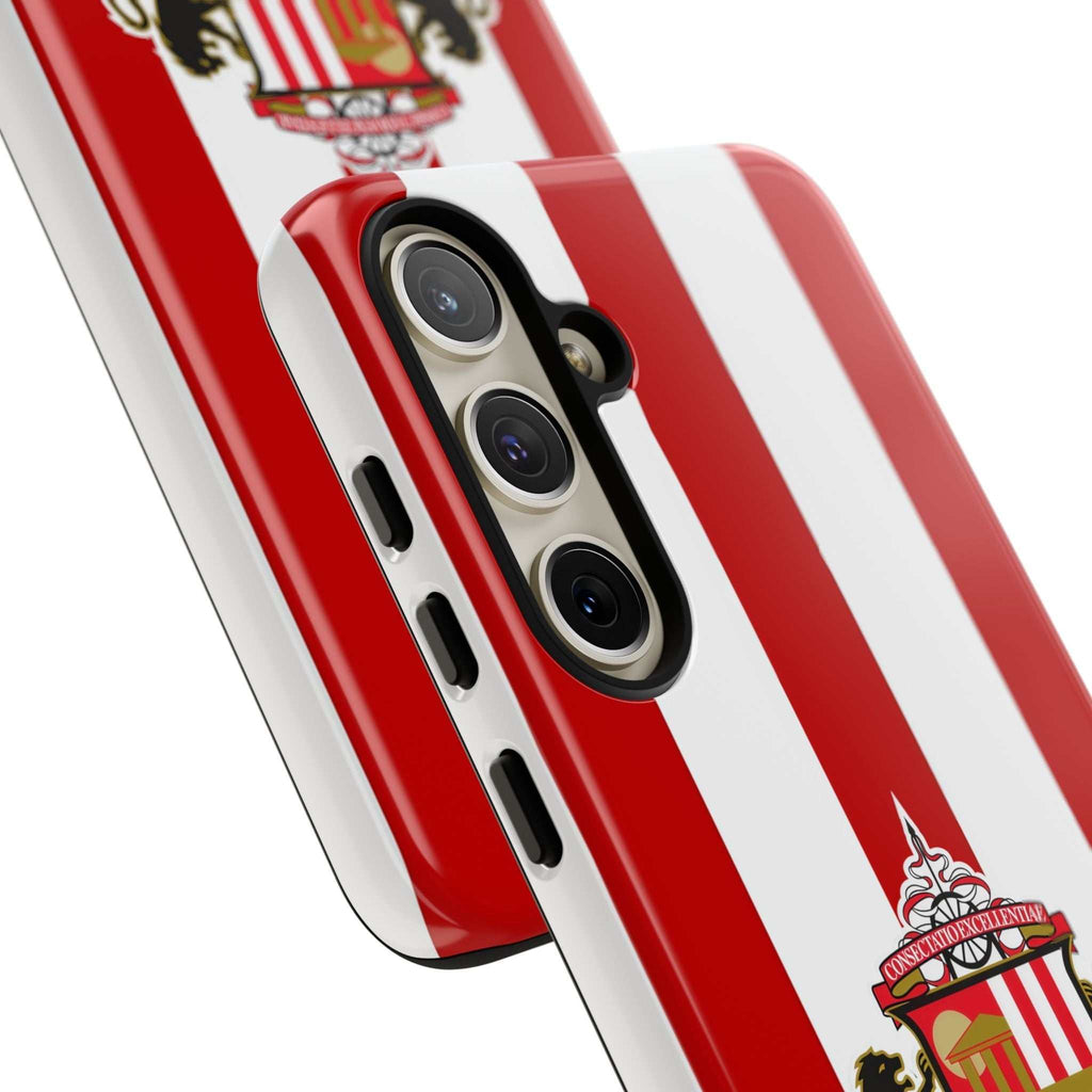 Sunderland FC Magnetic Samsung phone case with red and white colors and protective dual-layer design