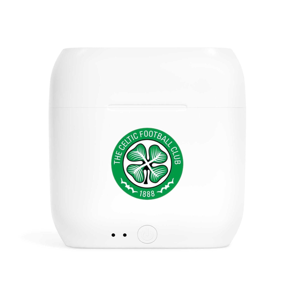 Celtic Fc Wireless Essos Earbuds with fan-inspired club crest charging case and Bluetooth 5.0 connectivity