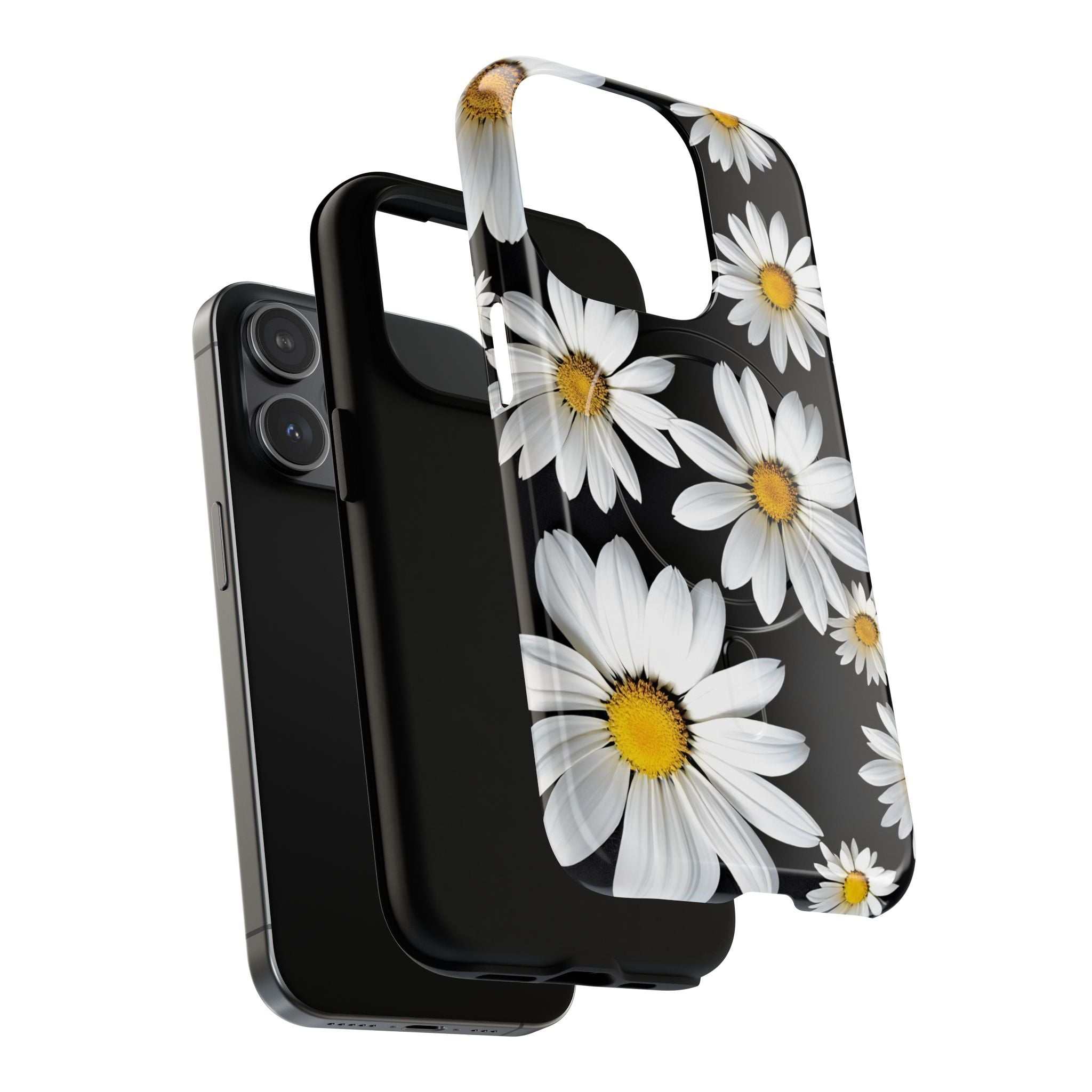 Black Daises iPhone Magsafe Phone Case