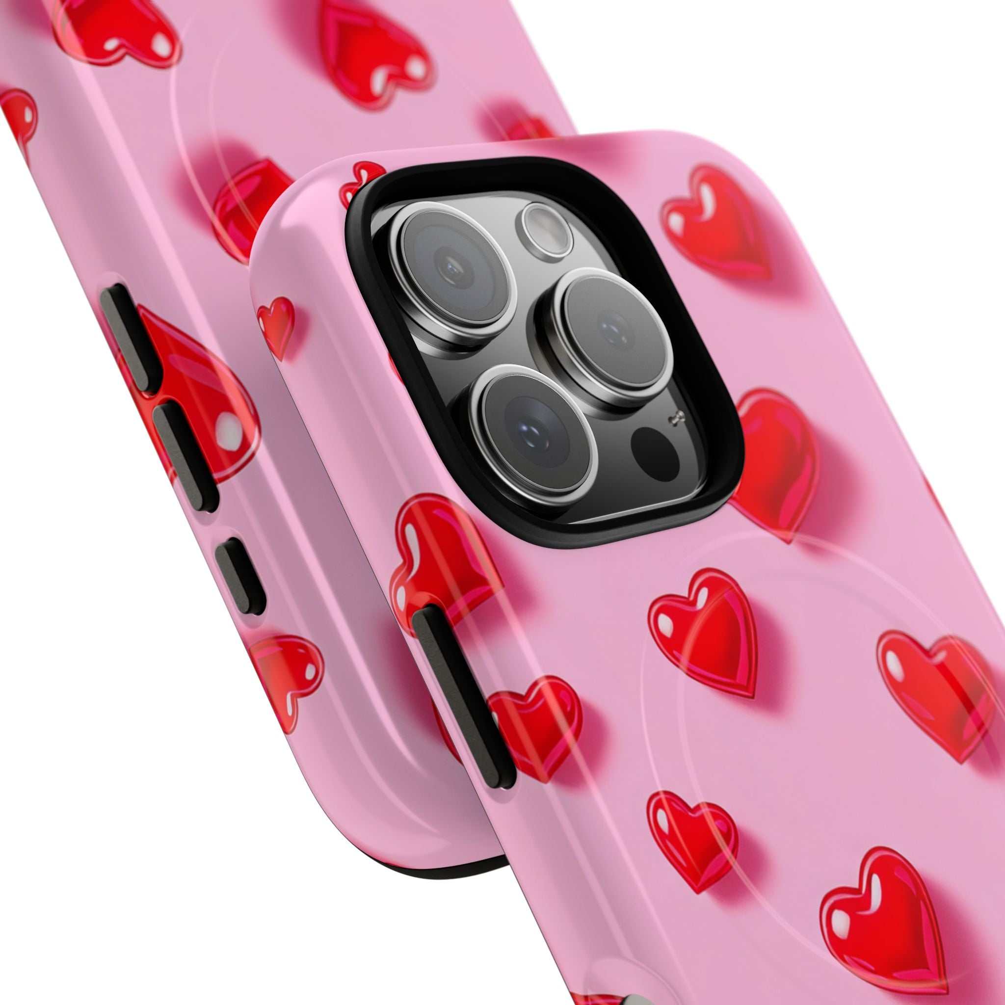 Pink Hearts iPhone Magsafe Phone Case