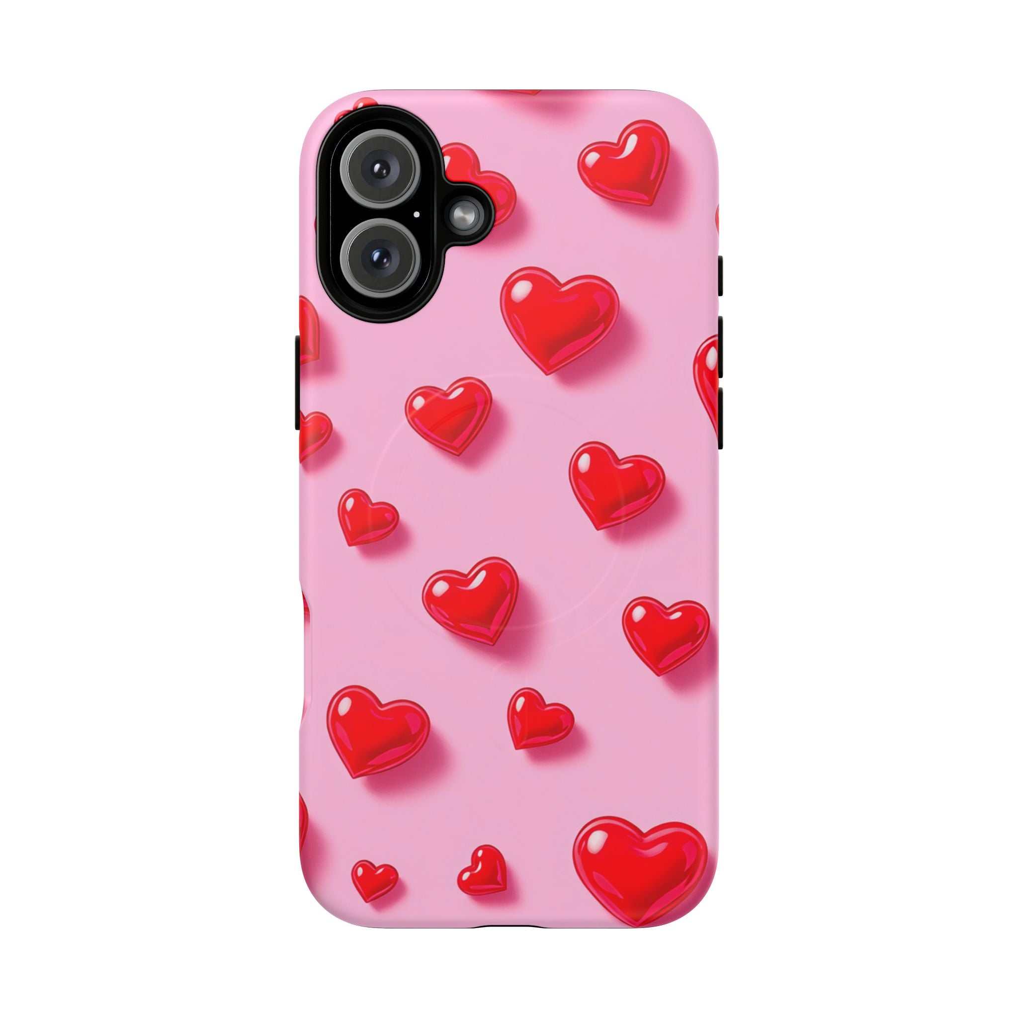 Pink Hearts iPhone Magsafe Phone Case