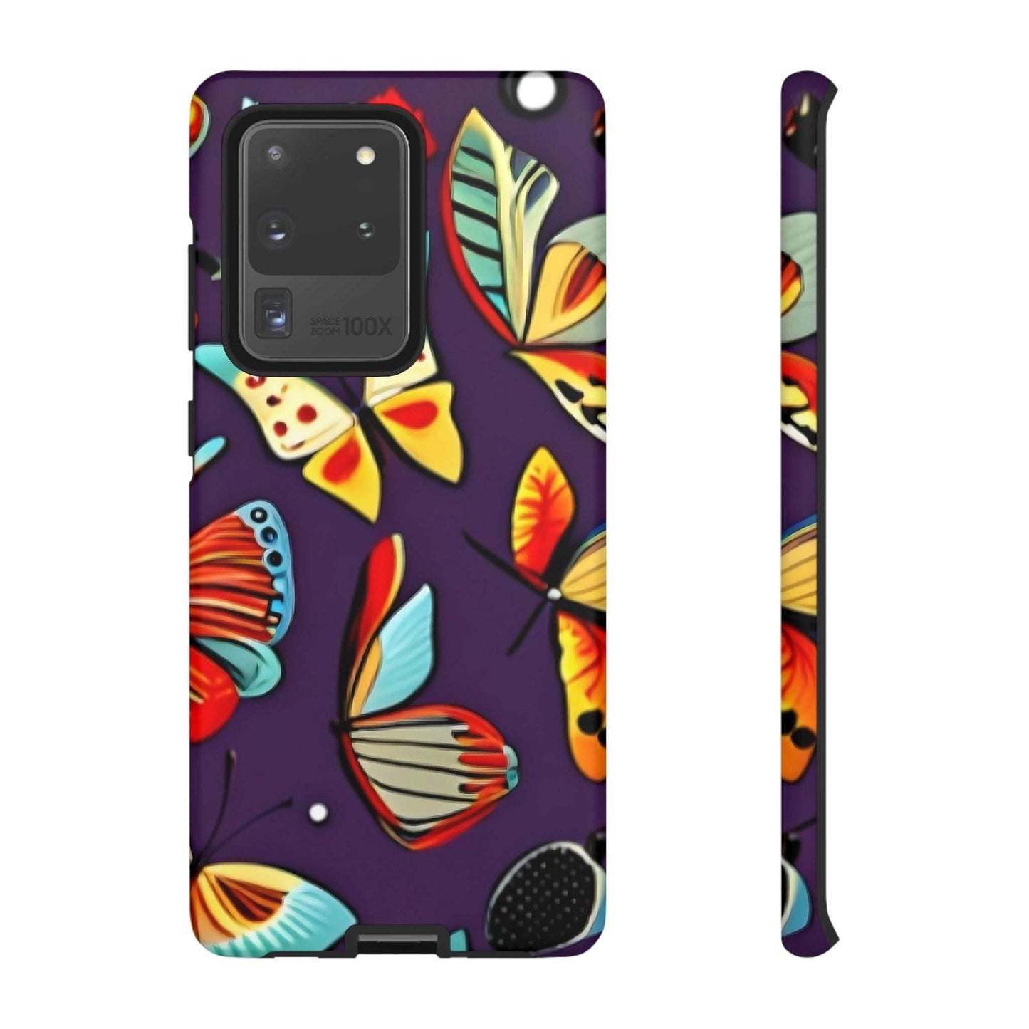 Bright Vibrant Butterfly Samsung Phone Case designed by littlebitz 