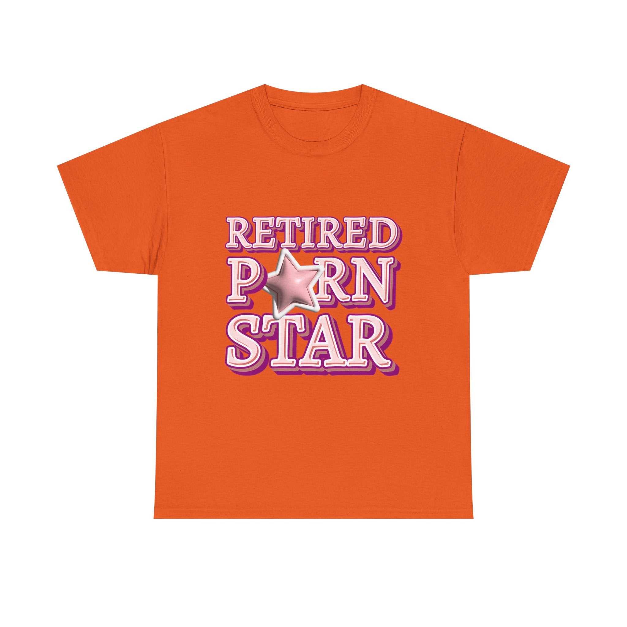 Retired Porn Star T-Shirt with bold humor and soft cotton fabric for comfortable all-day wear