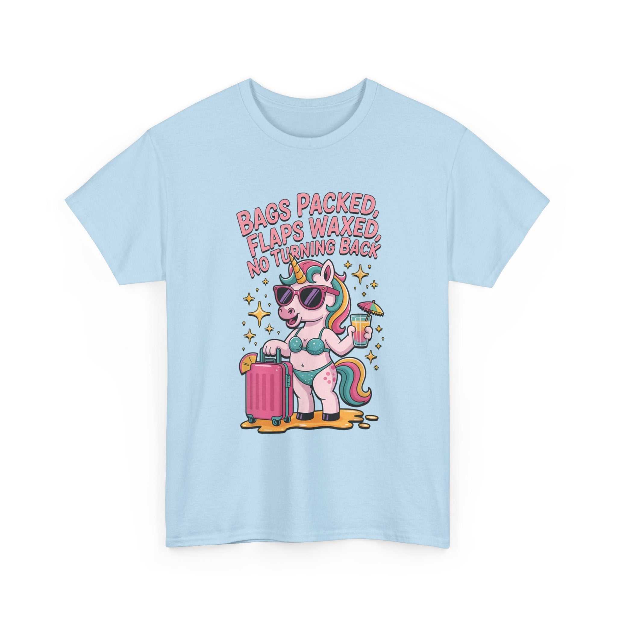 Bags Packed Flaps Waxed No Turning Back T-shirt for travel and girls trips