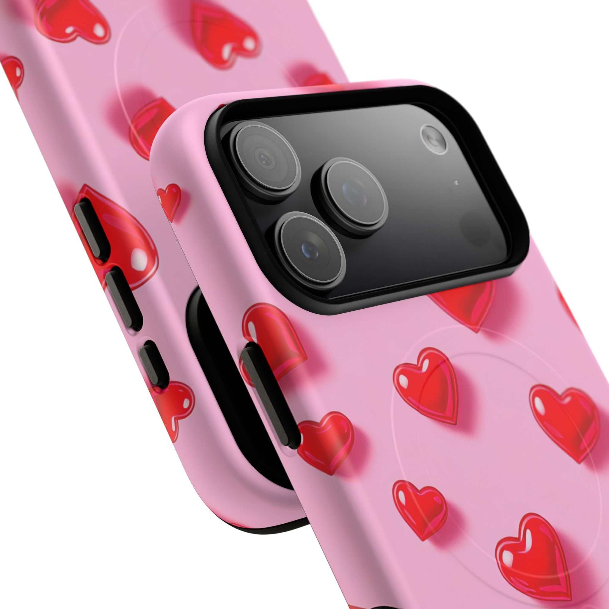 Pink Hearts iPhone Magsafe Phone Case
