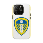 Leeds Utd MagSafe iPhone case white with club crest slim durable protective cover