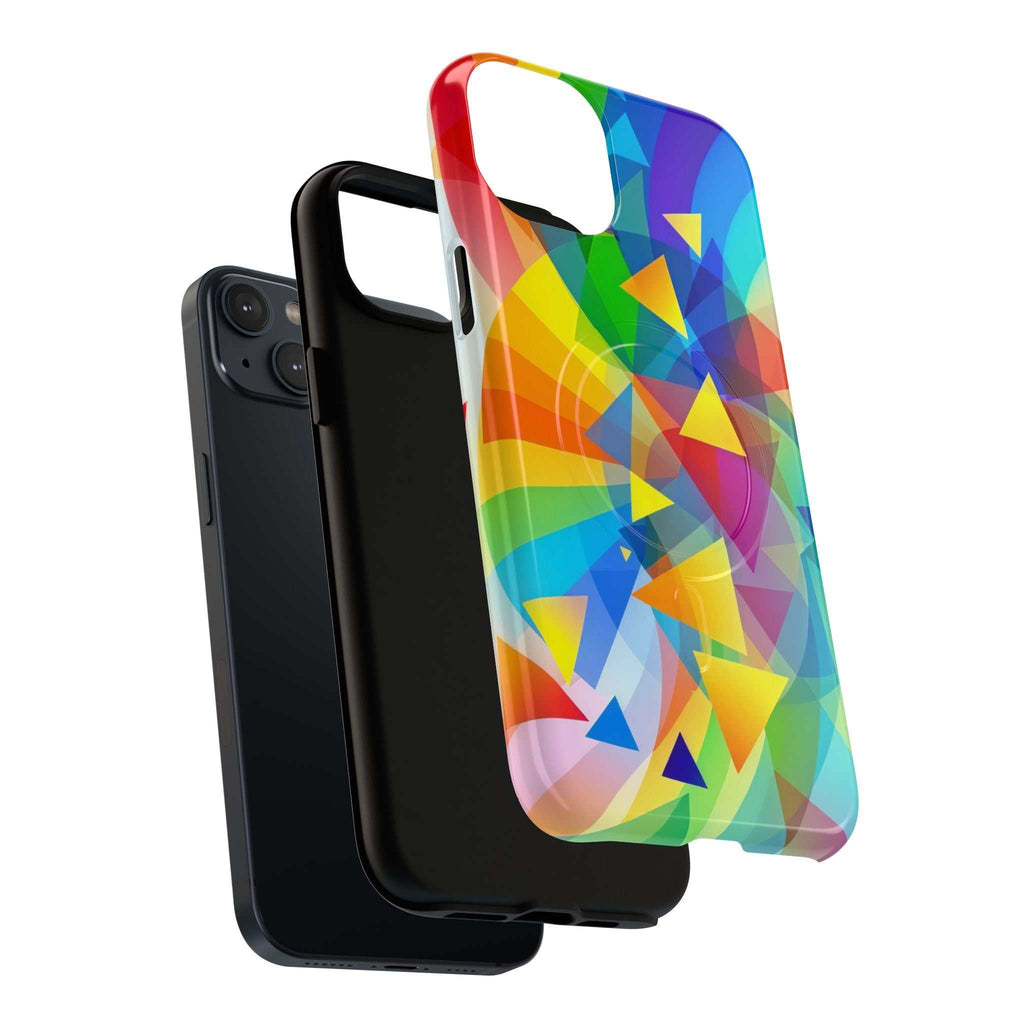 Geometric Pride Design iPhone Magsafe Phone Case