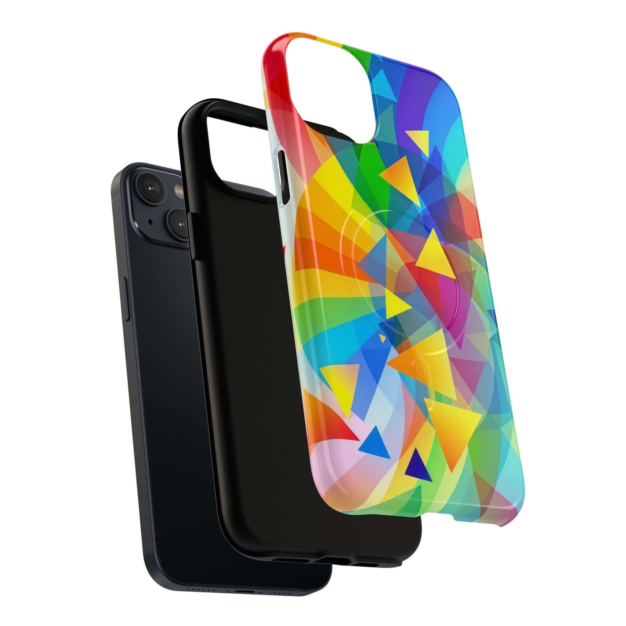 Geometric Pride Design iPhone Magsafe Phone Case