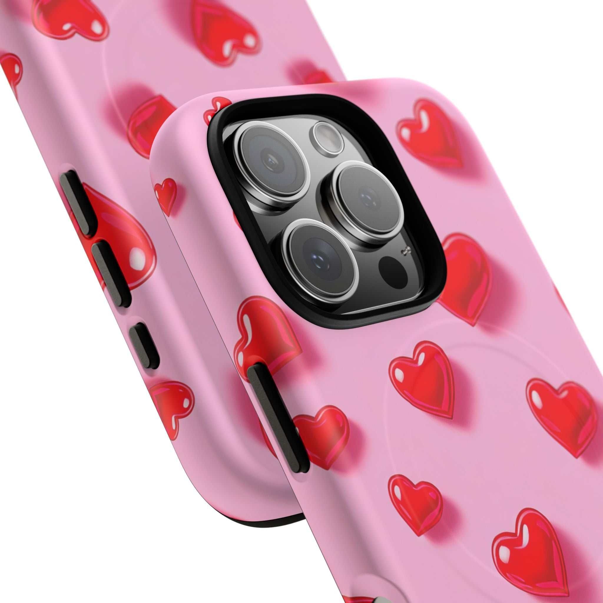 Pink Hearts iPhone Magsafe Phone Case