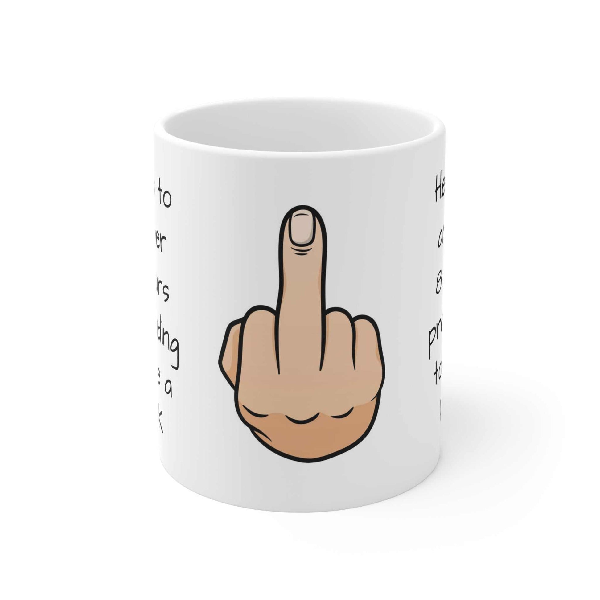 Cheeky Rude Workplace Ceramic Mug Created By Littlebitz