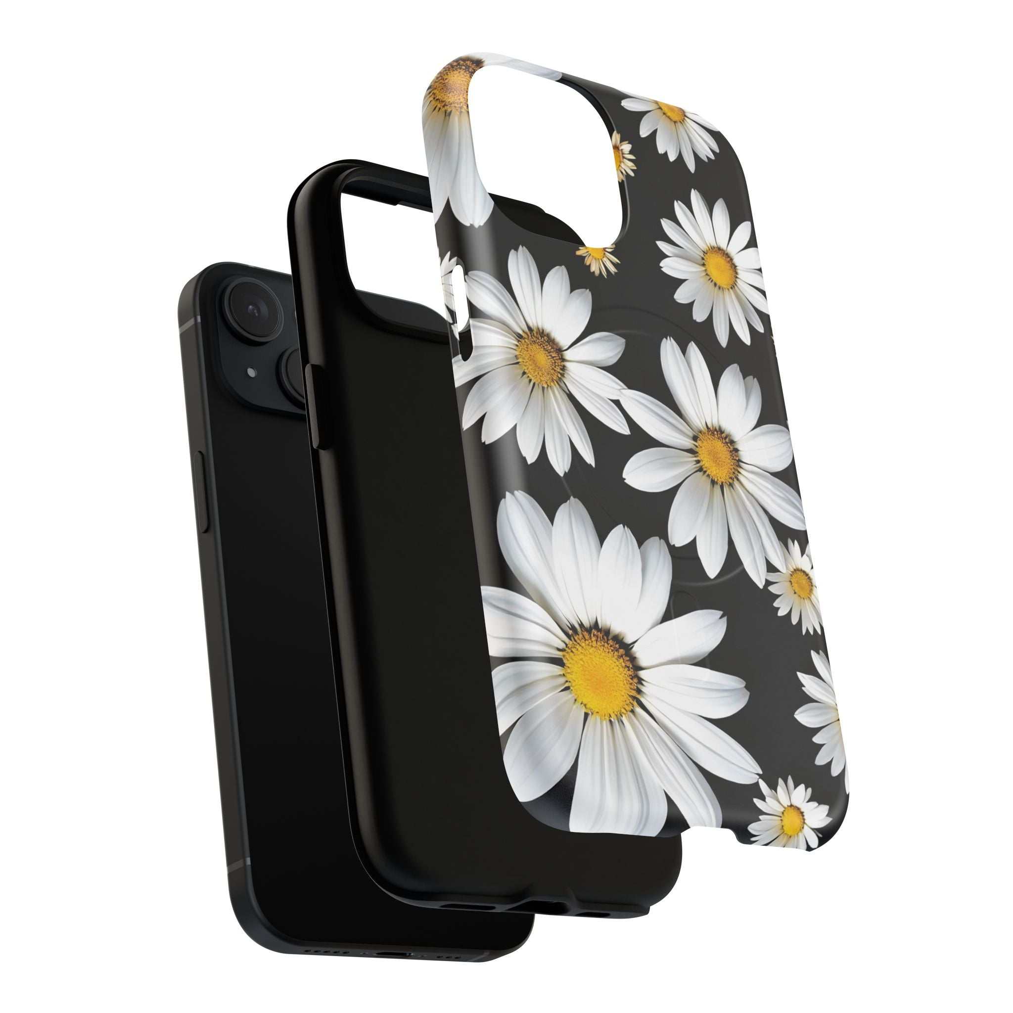 Black Daises iPhone Magsafe Phone Case