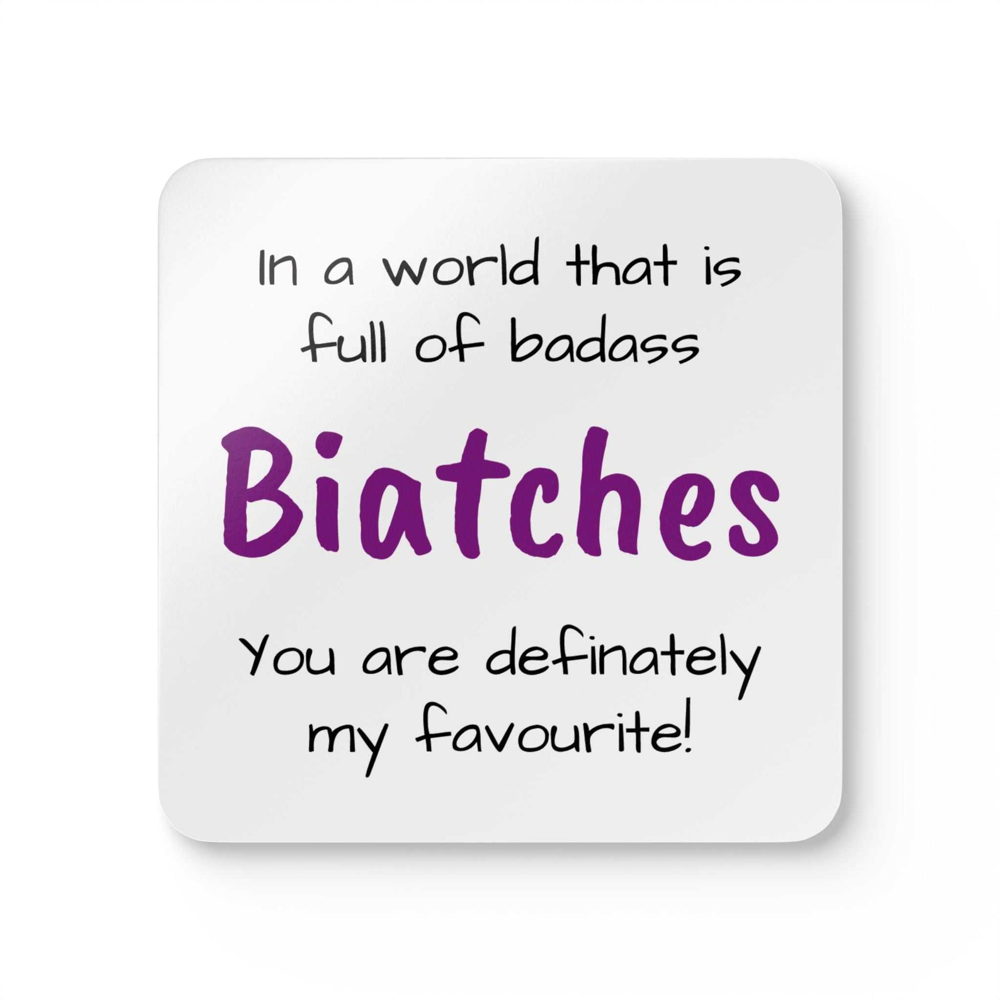 badass biatches coaster set designed by Littlebitz