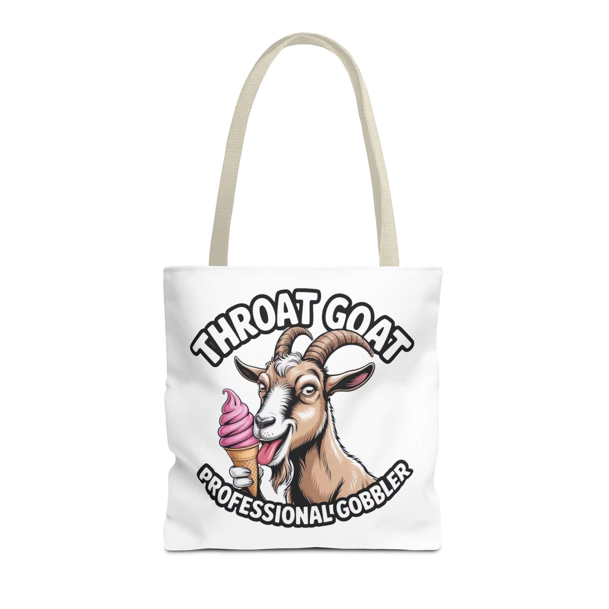 Professional Gobbler funny tote bag with cheeky design, durable polyester, multiple sizes and handle colors