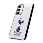 Tottenham FC Magnetic Case navy and white Samsung phone case with Spurs crest and dual-layer protection