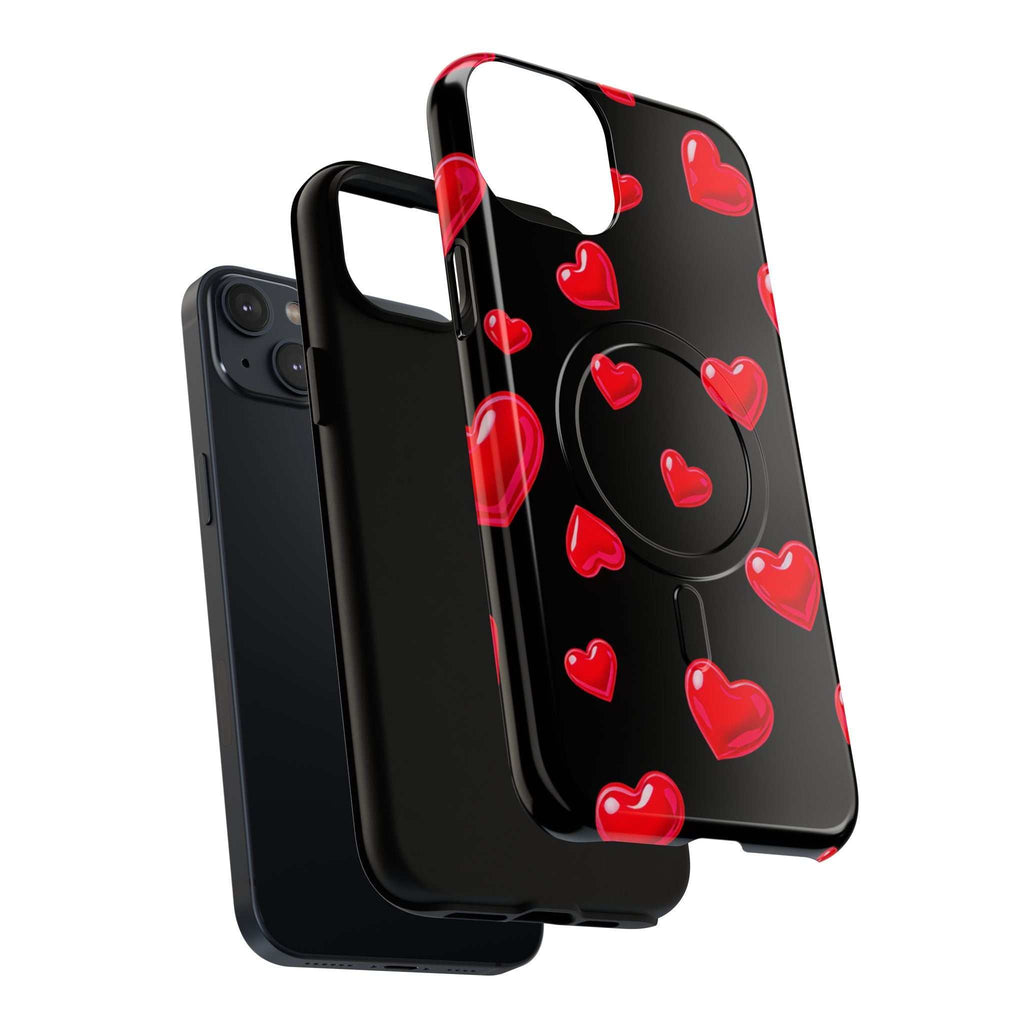 Black Hearts iPhone Magsafe Phone Case