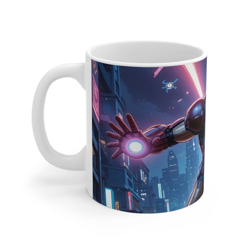 Ceramic Marvel Superhero IronMan Mug with vibrant Iron Man design and glossy finish.