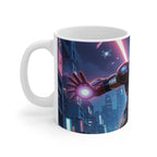 Ceramic Marvel Superhero IronMan Mug with vibrant Iron Man design and glossy finish.