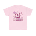 BJ Queen T-Shirt with cheeky queen graphic, soft cotton, perfect for bachelorette parties and bold statement wear