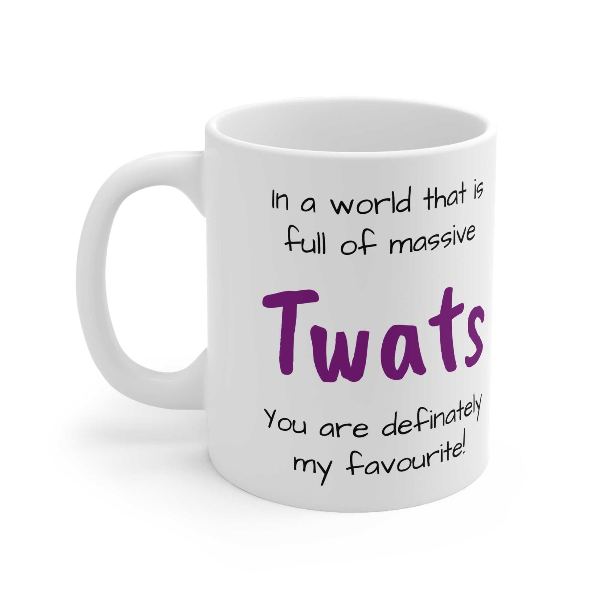 Cheeky Rude Massive Twats Ceramic Mug Created By Littlebitz