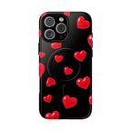 Black Hearts iPhone Magsafe Phone Case