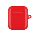 Red AirPods/Pro protective case with durable hard shell, glossy finish, and vibrant color for scratch and bump protection