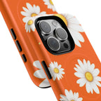 Orange Daisy Design iPhone Magsafe Phone Case