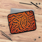 Orange Tiger Print Laptop Sleeve