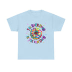 The Back Door is the Fun Door T-Shirt with bold, cheeky design and soft 100% cotton fabric