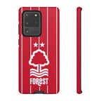 Nottingham Forest magnetic Samsung phone case with dual-layer protection and wireless charging compatibility