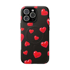 Black Hearts iPhone Magsafe Phone Case