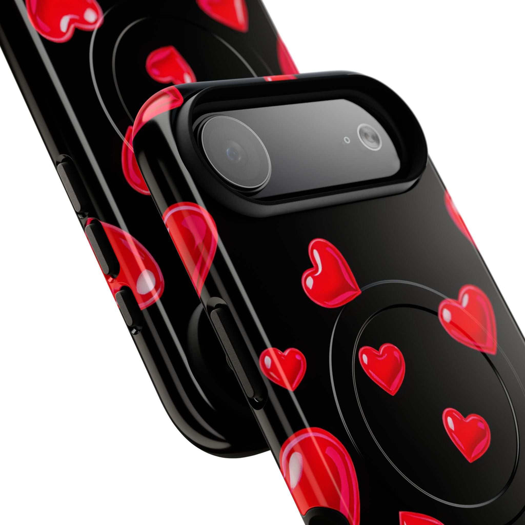 Black Hearts iPhone Magsafe Phone Case